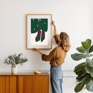 Trendy Women’s Shoe Art Poster: Modern Feminine Artwork for Dressing Rooms_788 image 5