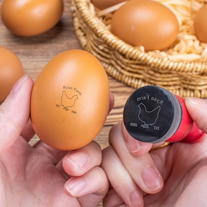 Custom Egg Labels,Farm Stamp，Love Egg Stamp,Cute Egg Stamp,Farm Stamp,Chicken Egg Stamp, Mini Egg Stamp,  Fresh Egg Stamp,Family Farm