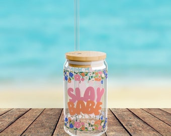 Slay Babe Glass Tumbler