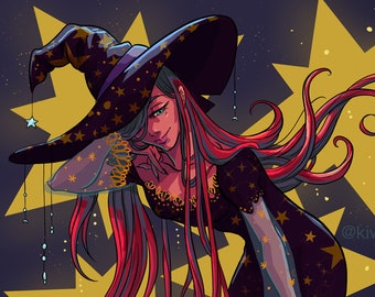 Starry Witch - Print