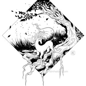 Inktober Print - Enchanted