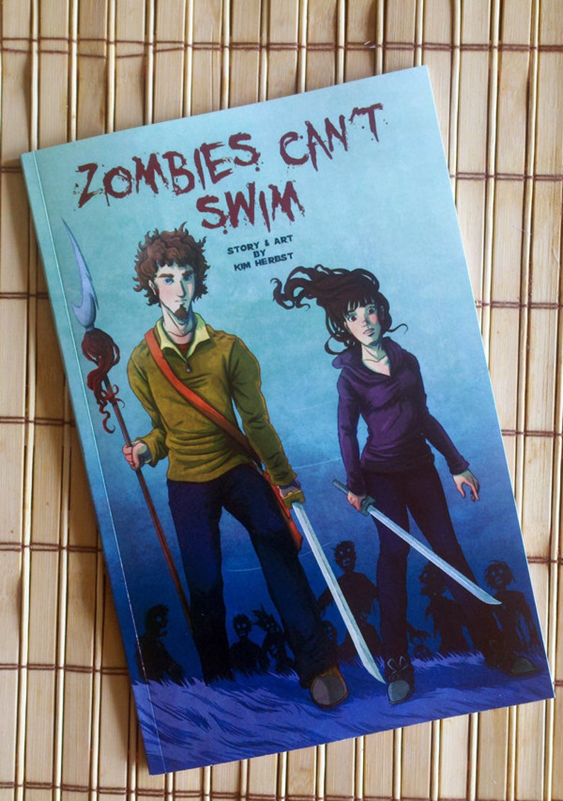 Zombies Can't Swim Signed 40 page COMIC image 1