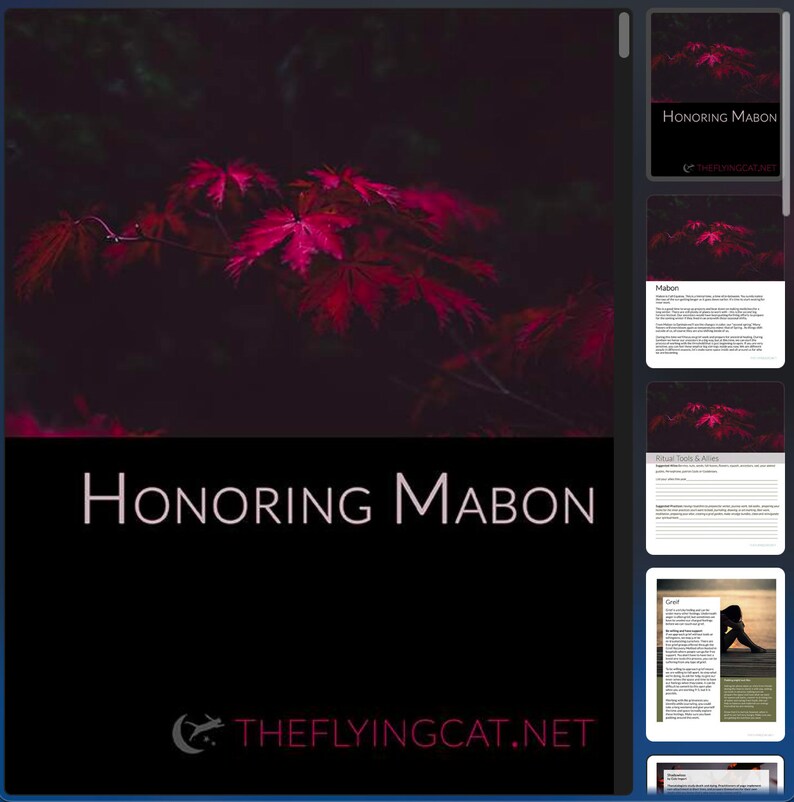 Honoring Mabon E-Zine image 2