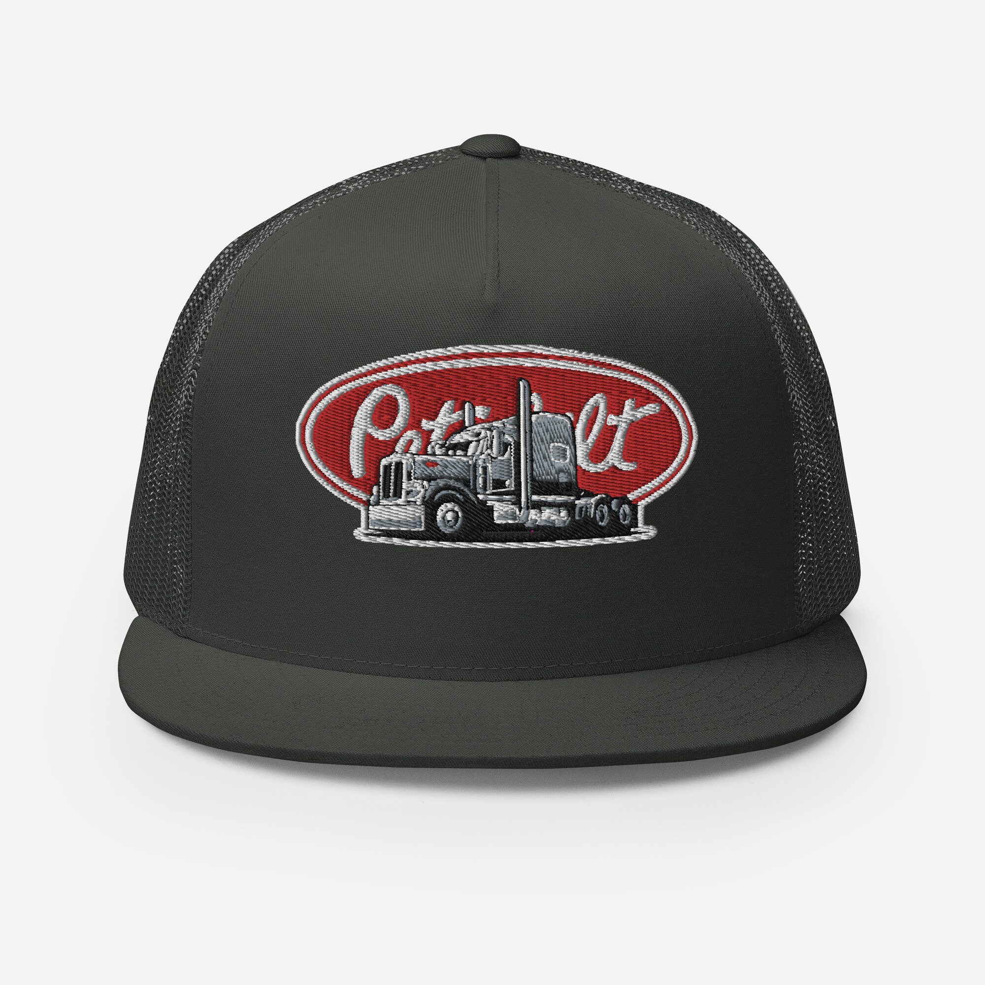 Cappellino Baseball Regolabile Peterbilt – Nero/Beige Con Rete – Tek Flex, Taglia M - Foto 3