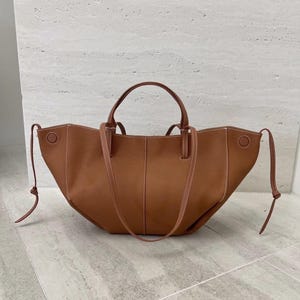 Genuine Leather Tote Bag,Design Shoulder Bag, Classic Handbags
