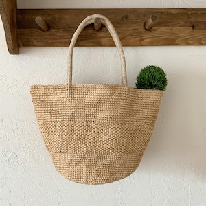 Sac fourre-tout en raphia pour femme, sac à main en paille tressée, sac à bandoulière de plage d'été, sac de vacances fait main
