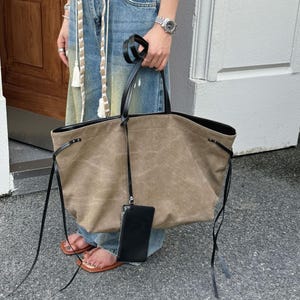 Canvas Tote Bag,Women Shoulder Bag,Large Tote Bag,Everyday Bag