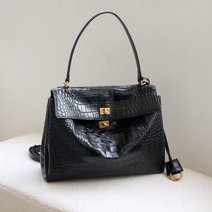 Sac en cuir pour femme, grand sac à bandoulière, sac à main en cuir, sac fourre-tout pour femme