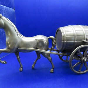 PFERD UND WAGEN - Massives Messing - Bierfass