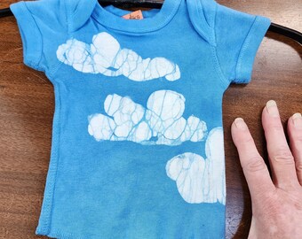 Infant NEWBORN batik Happy Little Clouds