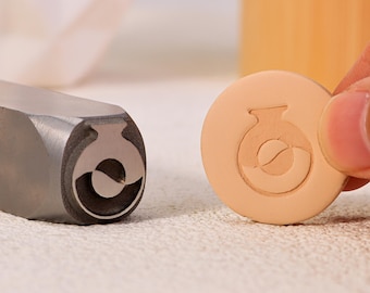 Custom Pottery Stamp: Personalized Ceramic Steel Marking Tool, Gift for Ceramic Artists