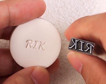 Custom Pottery Stamp: Personalized Polymer Clay Impression Tool, Metal Marking Stamp