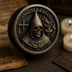 Handmade Inquisitor Ear Plugs: Gothic Skull Gauges