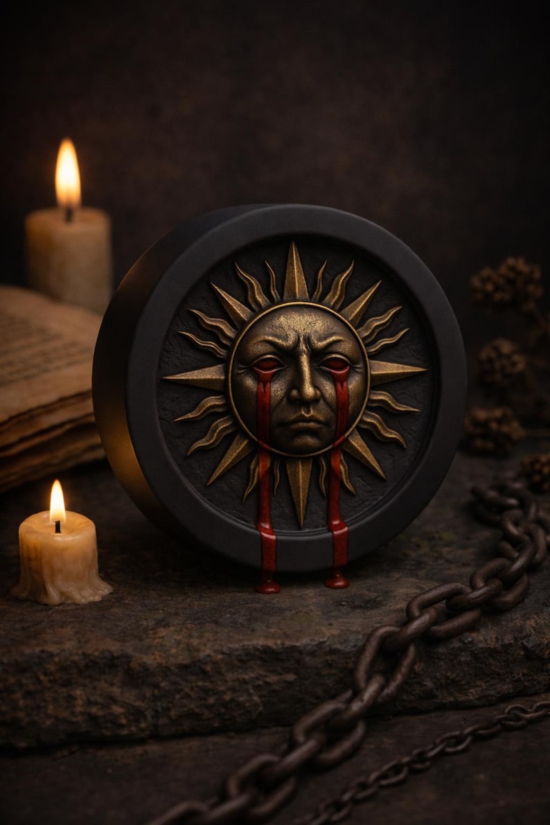 Bleeding Sun – Ear Tunnels – Hand-painted Plugs - Etsy