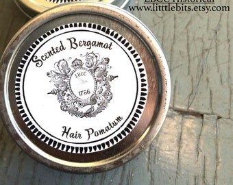 Natural Bergamot Guy Hair Pomade 1756 Gentleman Pomade 18th Century Bergamot Pomatum No Poo Pomade Natural Hair Powder