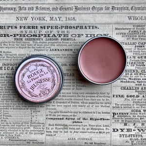 Pink Coral Cream Blush: Historical Inspired Lip & Cheek Rouge