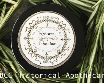 All Natural 1860 Rosemary Soft Pomatum or Pomade Civil War Pomade Soft Pomade Shiny Curls LBCC Historical