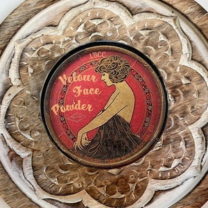 1936 Velour Setting Powder, Matte Face Powder, Vintage Face Powder, Powder Puff, Vintage Makeup Reproduced Vintage Makeup