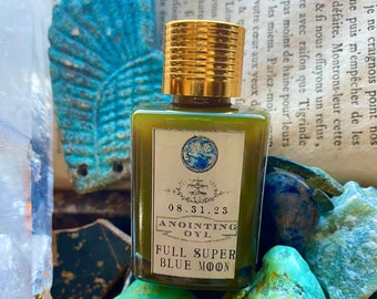 LIMITED EDITION Anointing Oil Full Super Blue Moon Magick Intention Oil