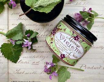 1918 Violet Massage Cream ~ For the Neck & Shoulders ~ Natural Moisturizer ~ Natural Makeup Remover ~ Violet Cream