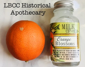VEGAN ~ Orange Blossom Milk ~ Skin Toner ~ Skin Cleanser ~ Skin Moisturizer ~ Good for All Skin Types