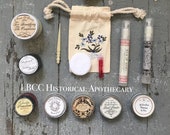 Jane Austen Recency Beauty Bag Natural Regency Makeup Historical Regency Cosmetics Toilette Creamy Blush Rose Cold Cream Pearl Powder