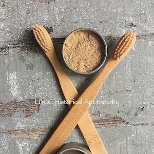 Wooden Toothbrush Biodegradable & Environmentally Friendly Toothbrush Soft Bristle Toothbrush Living History Toothbrush image 1