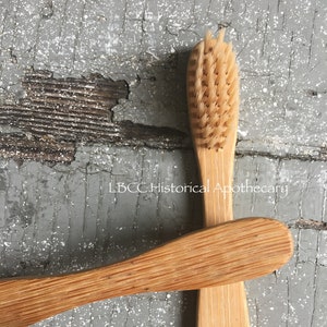 Wooden Toothbrush Biodegradable & Environmentally Friendly Toothbrush Soft Bristle Toothbrush Living History Toothbrush image 4