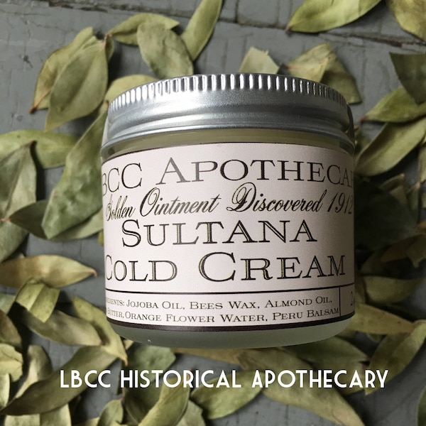 1912 Sultana Cold Cream: Cocoa Butter Body Butter for Sensitive Skin