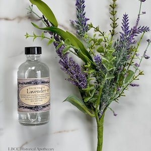 Vegan Lavender Water Eau De Toilette- Natural Lavender Water, Perfume, Natural Vintage Room Spray Eau De Lavender Historical