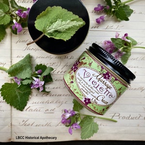 1918 Violet Massage Cream For the Neck & Shoulders Natural Moisturizer Natural Makeup Remover Violet Cream image 1