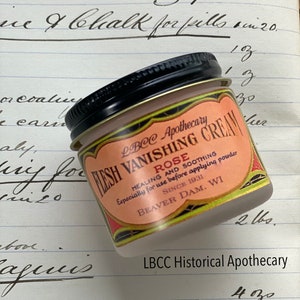 1931 Flesh Vanishing Cream Natural Foundation Cream Vintage Skin Care Vintage Makeup,Makeup Primer Makeup Best image 4