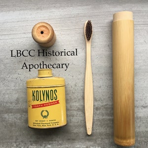 Wooden Toothbrush Traveling Case Biodegradable & Environmentally Friendly Toothbrush Soft Bristle Living History Toothbrush