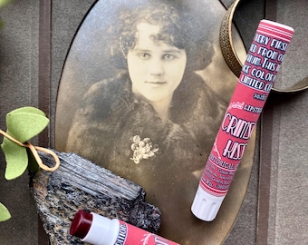 Historical Rouge Lipstick – Carmine-Based with Rose & Resin | Small Batch Vintage Formula