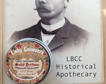 Vegan Solid Perfume 1893 Victorian Recipe Lady Guinevere Spicy Dark Sensuous Solid Perfume