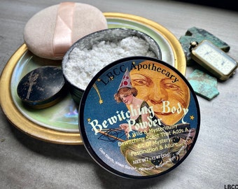 Vegan Bewitching Body Powder Vintage Body Powder - Bewitched Magick Magic Body Powder Alluring Vintage Body Powder