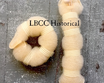 Long Hair Rats ~ Blond ~ Connecting Velcro Snap Hair Roll ~ Historical Hair Styles ~ Victorian ~ Edwardian ~ Victory Rolls ~ Hair Helpers