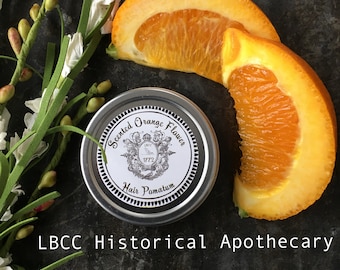 Winter Orange Flower Hair Pomade: 18th Century Styling Pomatum