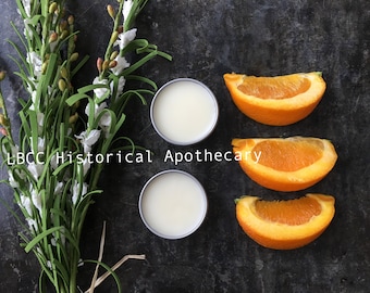 Orange Flower Hair Pomatum: 18th Century Historical Pomade