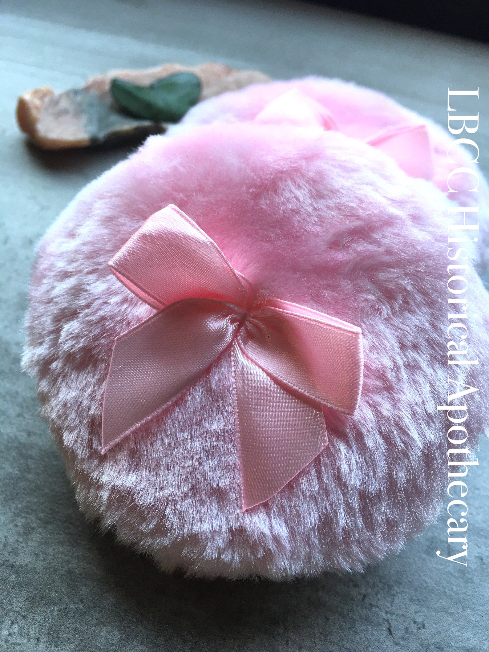 Vintage Glamour Pink Powder Puff Body Powder Puff Old Etsy