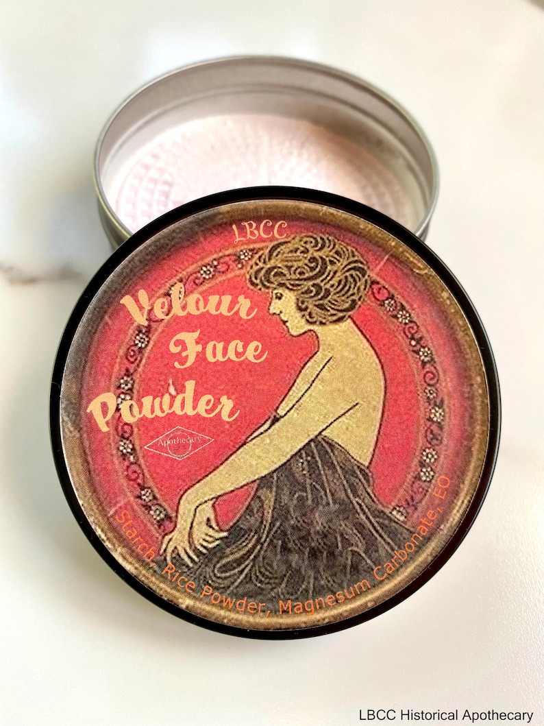 1936 Velour Setting Powder Matte Face Powder Vintage Face image 4