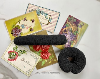 Black Snap Hair Roll: Vintage & Historical Styles