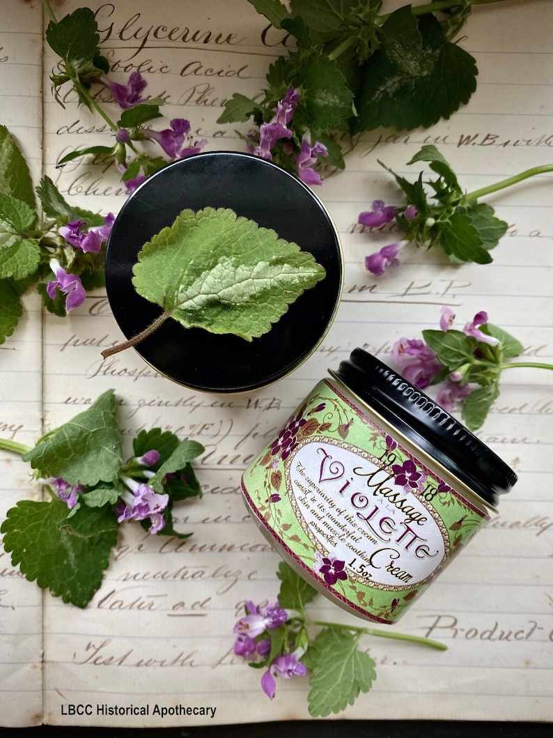 1918 Violet Massage Cream For the Neck & Shoulders Natural Moisturizer Natural Makeup Remover Violet Cream image 1