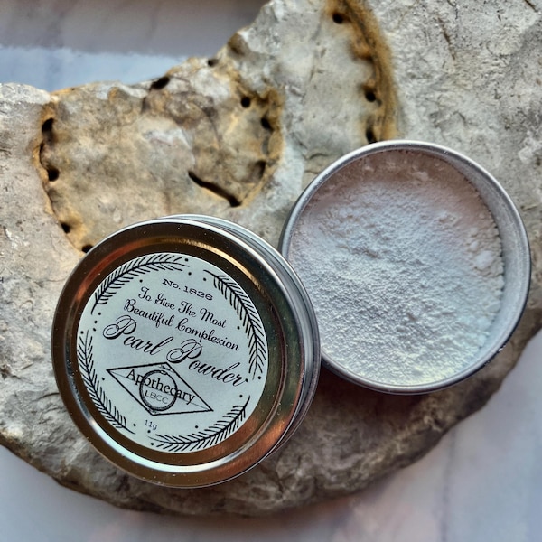 100% Natural Pearl Face Powder: Regency Victorian Makeup