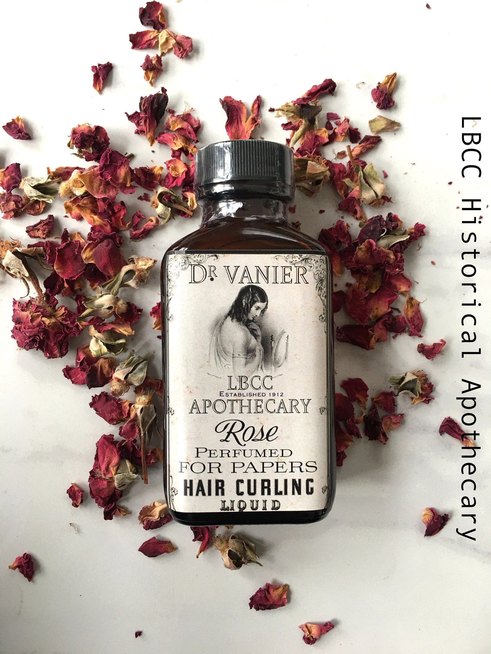 1912 Perfumed Rose Hair Curling Liquid Curl Paper Rag Curl Etsy