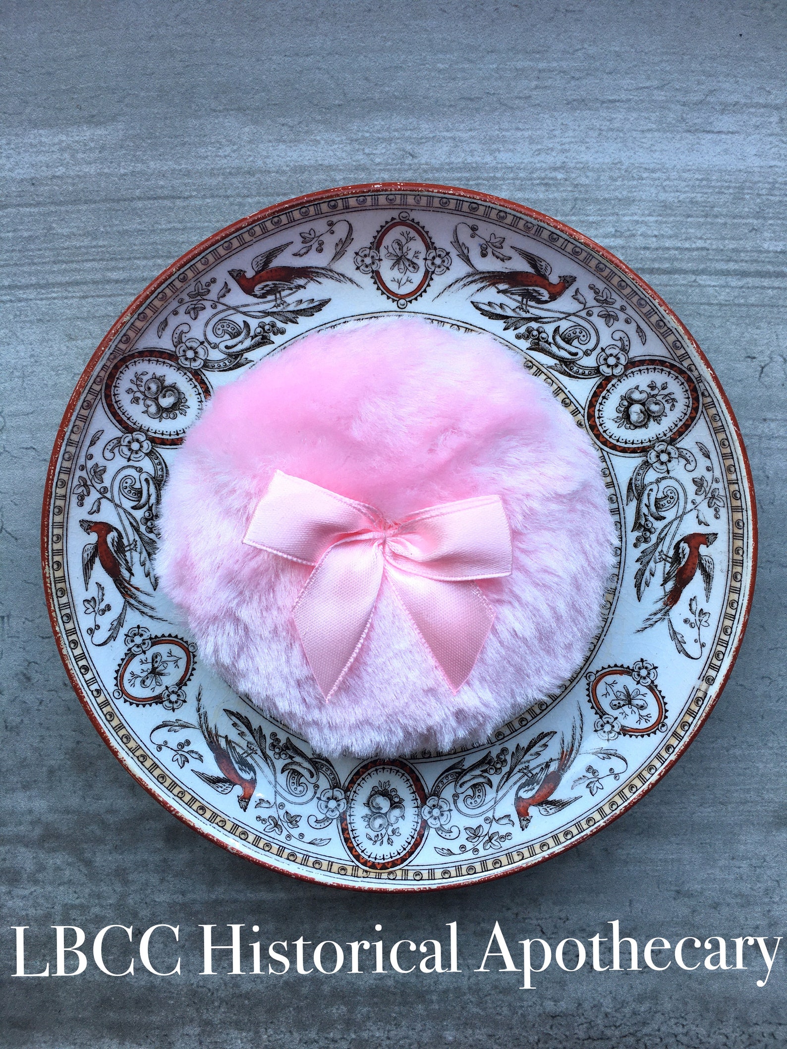 Vintage Glamour Pink Powder Puff Body Powder Puff Old Etsy