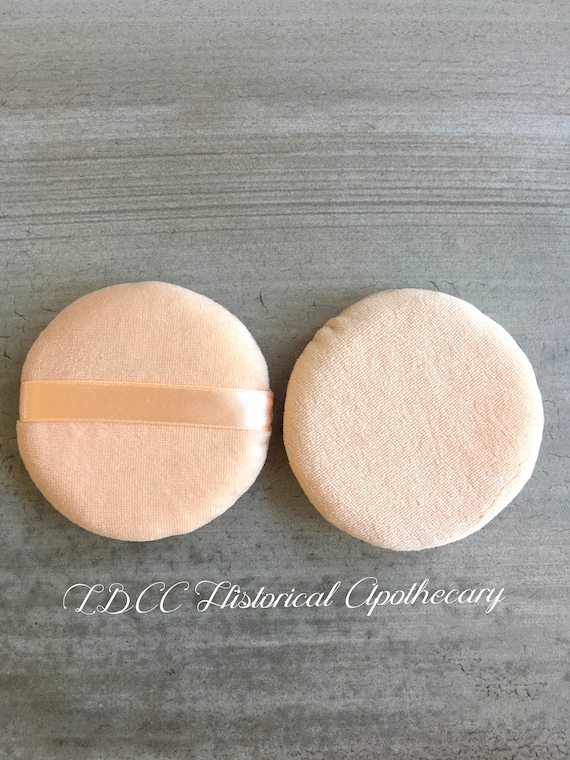 Vintage Powder Puff Powderpuff Facial Puff Vintage Compact Cotton
