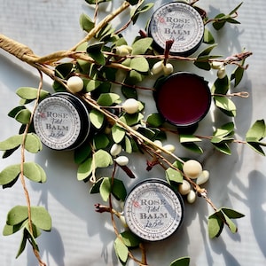 1772 Tinted Rose Lip Balm: Historical Inspired Lip Salve