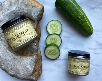 LIMITED EDITION: Perfumed Cucumber Cold Cream 1857 Civil War Cucumber Cream Cleanser Moisturizer Natural Makeup Remover