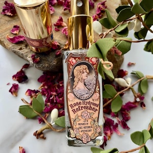 Rosen Hydrosol Gesichtswasser: 100% Pure Rosa Damascena, viktorianisches Label Bild 10